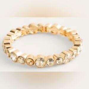 Chico’s Gold-tone Coco Pave Stretch Bracelet‎